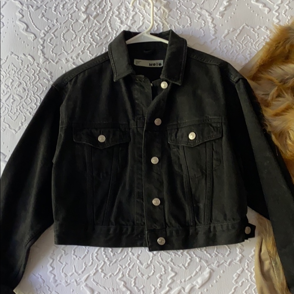 Topshop cropped denim jacket
